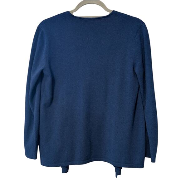 J. McLaughlin Women's Navy Open Front Cashmere Cardigan Small - Picture 2 of 6
